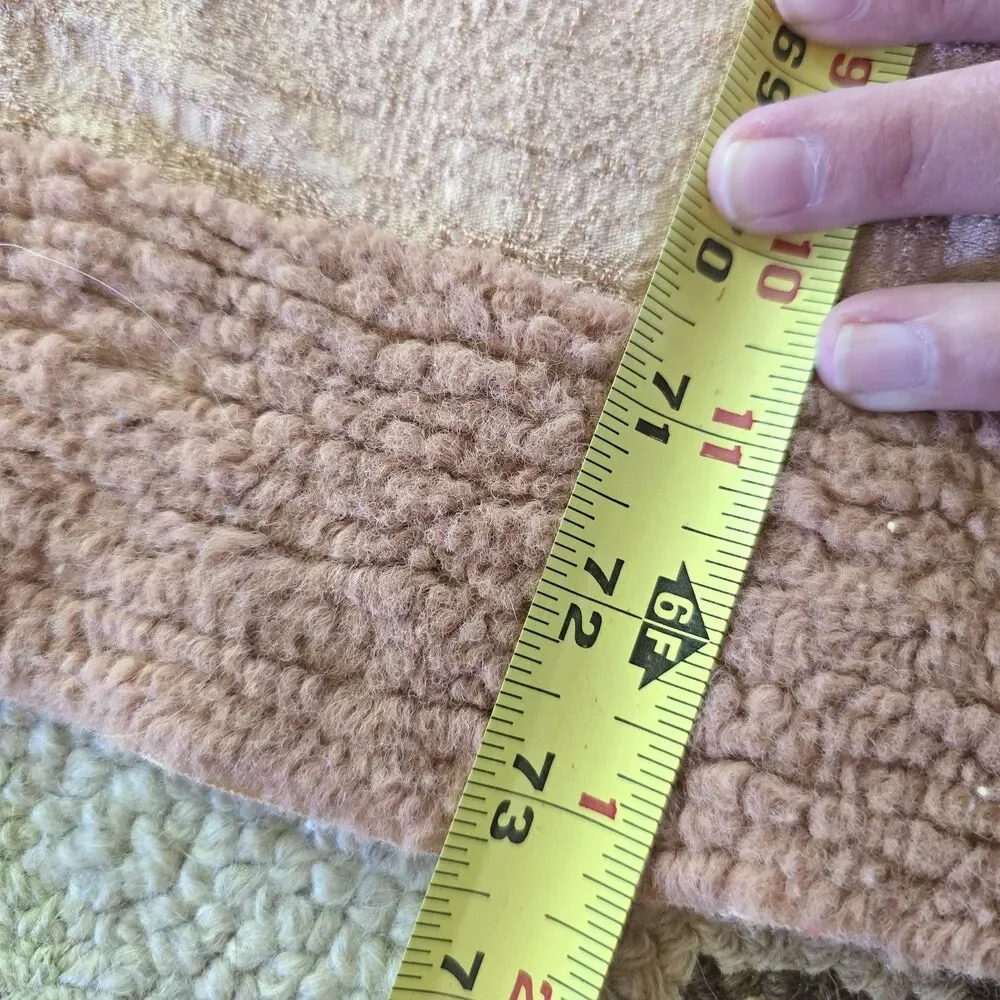 Vintage Chenille Throw 60x73 Mauve Peach Cottage Bedspread Small Blanket